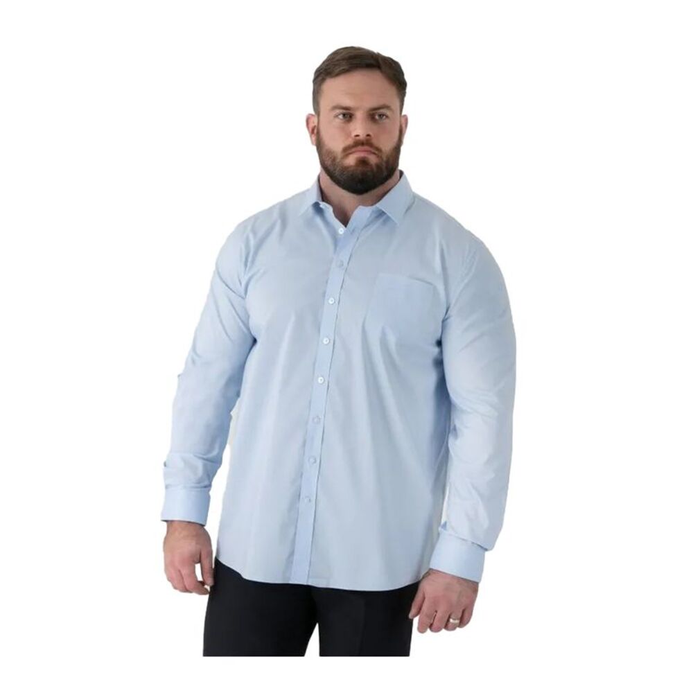 Duke Mens Oliver D555 Stretch Shirt / Sky Blue